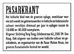 advertentie Stichting Tong Tong